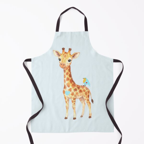 Item preview, Cute baby giraffe with small song bird designed and sold by Nicoart2077.