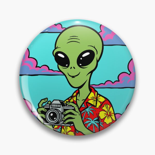 Item preview, Alien Tourist Photographer Hawaiian Shirt designed and sold by suckmyspirit.