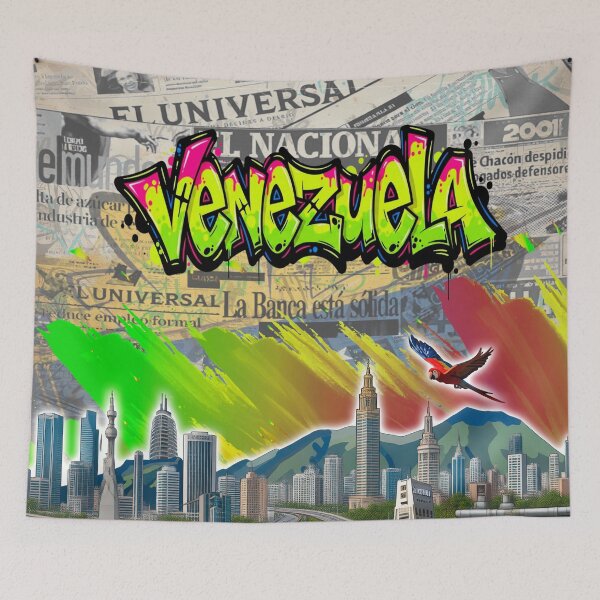 Item preview, Urban Venezuela: Caracas, El Ávila, Guacamaya and Historical Collage designed and sold by keythxctrs.