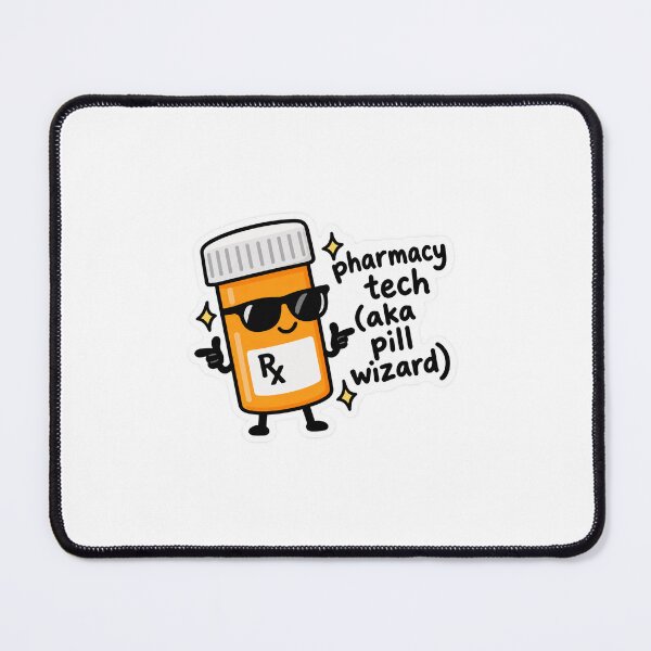 Item preview, pharmacy tech funny sticker designed and sold by mitosister.