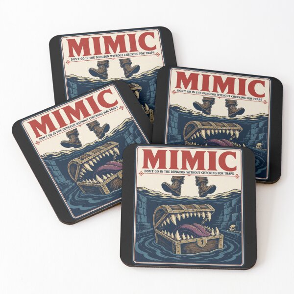 Item preview, Mimic Dungeon Movie Poster Shirt Funny Tabletop RPG Horror Tee designed and sold by Dice_Goblin_Studio.