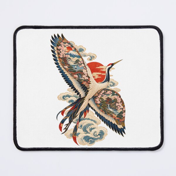 Item preview, Haikun, the Painted Bird – Japanese Ukiyo-e Crane Art designed and sold by Substance_life.