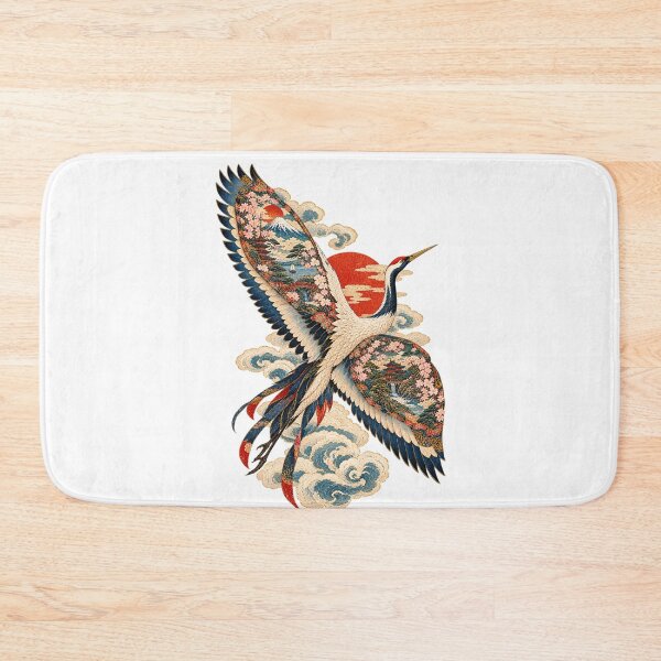 Item preview, Haikun, the Painted Bird – Japanese Ukiyo-e Crane Art designed and sold by Substance_life.