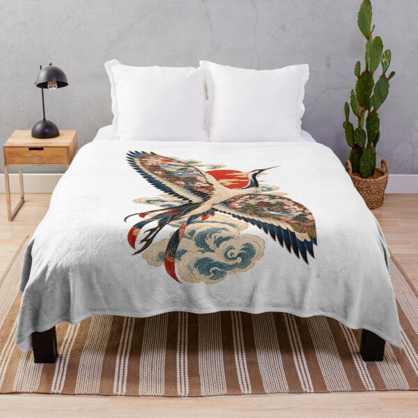 Item preview, Haikun, the Painted Bird – Japanese Ukiyo-e Crane Art designed and sold by Substance_life.