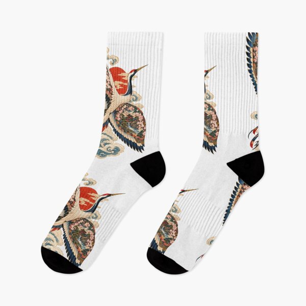 Item preview, Haikun, the Painted Bird – Japanese Ukiyo-e Crane Art designed and sold by Substance_life.