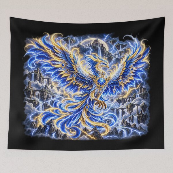 Item preview, Lightning Phoenix – Electric Fantasy Bird of Power designed and sold by TroviTutto.