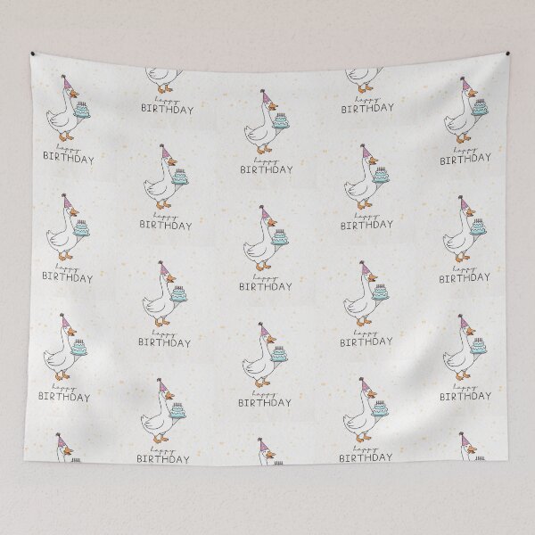 Item preview, Cute Duck Goose Birthday Cake Party designed and sold by creativerooney.