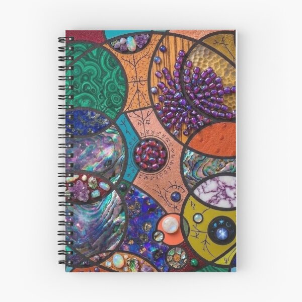 Item preview, Celestial Gemstone Mosaic Abstract Mixed Media Art designed and sold by Billys-Orbit.