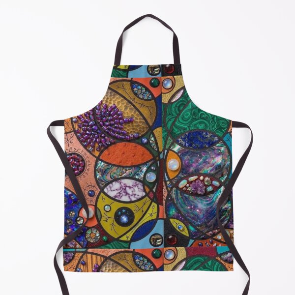 Item preview, Celestial Gemstone Mosaic Abstract Mixed Media Art designed and sold by Billys-Orbit.