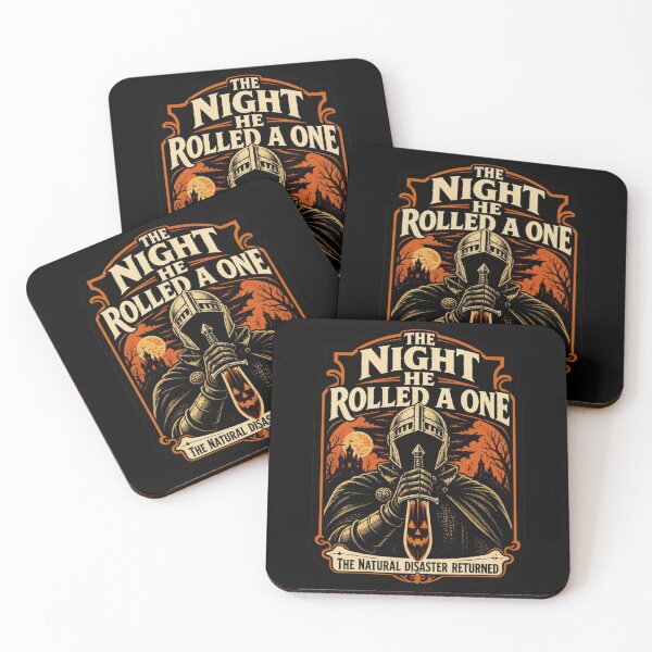 Item preview, The Night He Rolled A One Shirt Vintage Horror Poster RPG Halloween Tee designed and sold by Dice_Goblin_Studio.