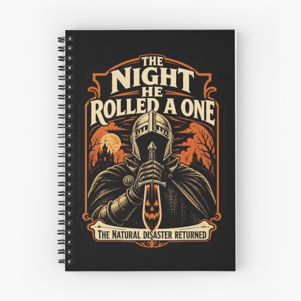 Item preview, The Night He Rolled A One Shirt Vintage Horror Poster RPG Halloween Tee designed and sold by Dice_Goblin_Studio.