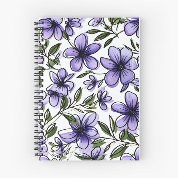 Item preview, Violet flower pattern designed and sold by Designova10.
