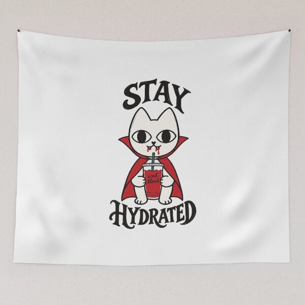 Item preview, Stay Hydrated Vampire - Cat Funny Halloween designed and sold by wingoo22.
