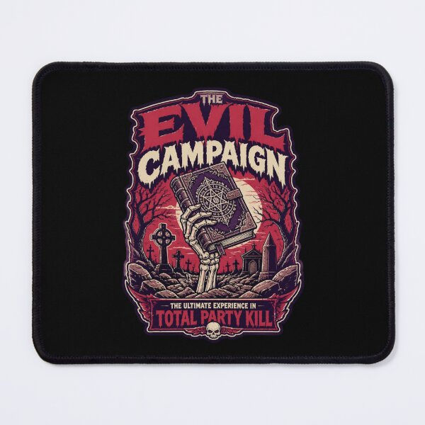 Item preview, The Evil Campaign TPK Movie Poster Shirt Grindhouse Horror RPG Tee designed and sold by Dice_Goblin_Studio.