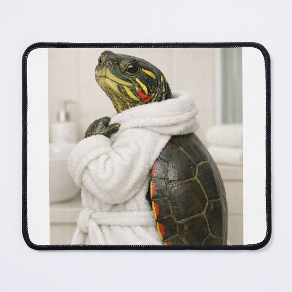 Item preview, Painted Turtle White Bathrobe designed and sold by Sillytoe.