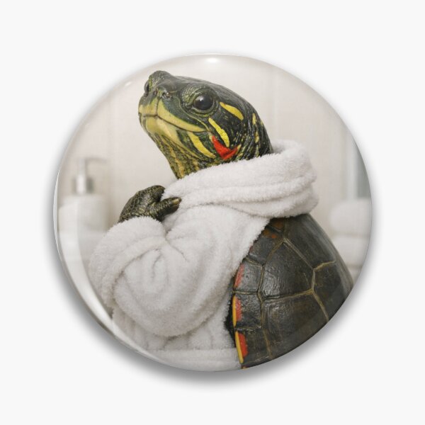 Item preview, Painted Turtle White Bathrobe designed and sold by Sillytoe.