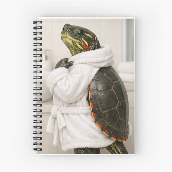 Item preview, Painted Turtle White Bathrobe designed and sold by Sillytoe.