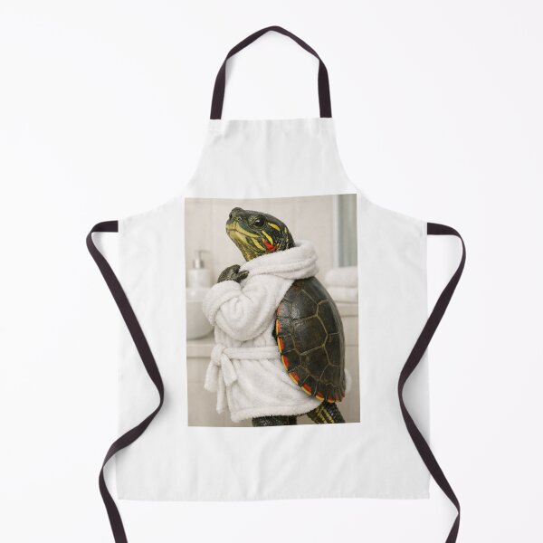 Item preview, Painted Turtle White Bathrobe designed and sold by Sillytoe.