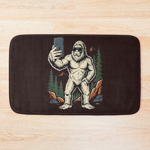 Item preview, Bigfoot Selfie Content Creator Sasquatch Mountain Influencer Hiking Outdoor Design designed and sold by 519xdesign.