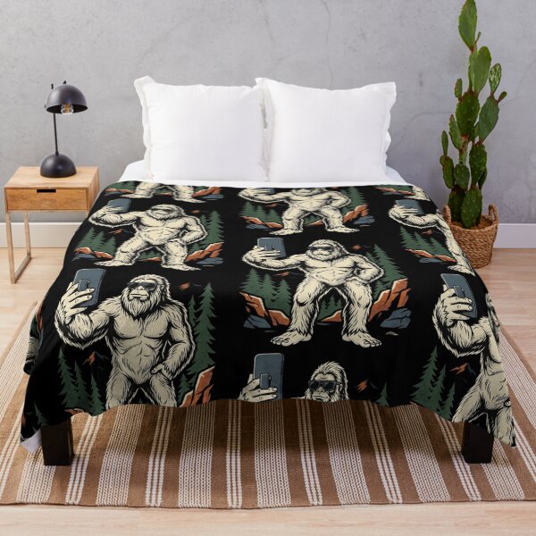 Item preview, Bigfoot Selfie Content Creator Sasquatch Mountain Influencer Hiking Outdoor Design designed and sold by 519xdesign.