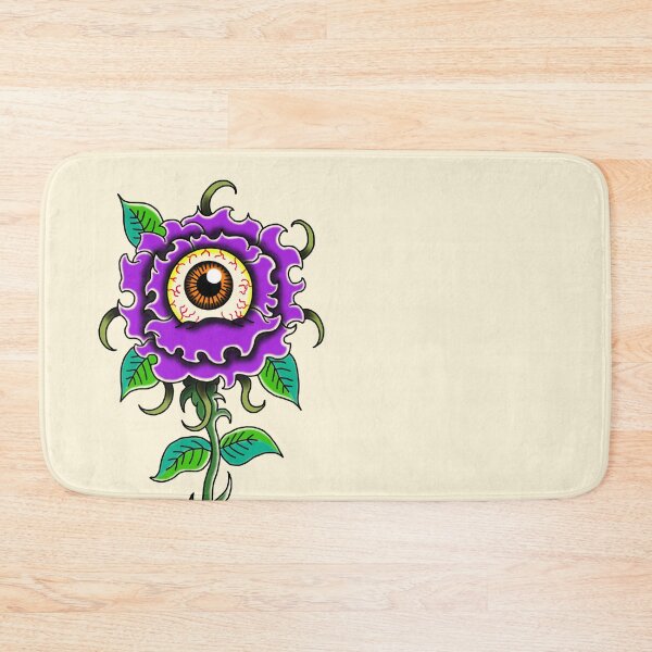 Item preview, Eyeball Flower Purple Old School designed and sold by MARCOSURREAL.
