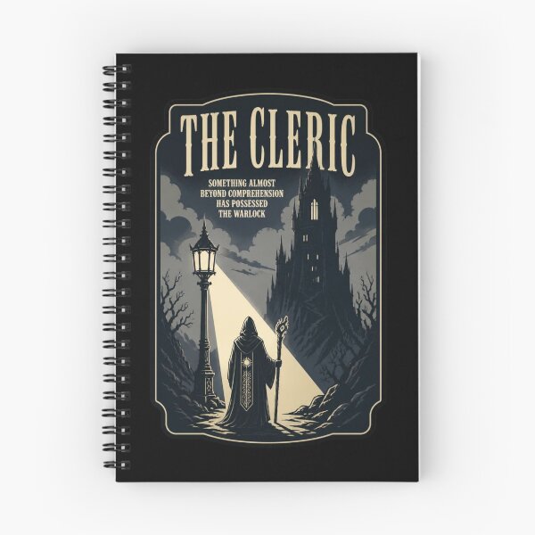 Item preview, The Cleric Movie Poster Shirt Vintage Supernatural Horror RPG Tee designed and sold by Dice_Goblin_Studio.