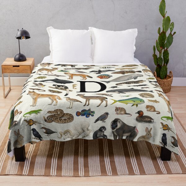 Item preview, Letter D Animal Alphabet Retro Identification Chart designed and sold by kakarikihill.