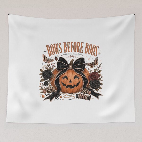 Item preview, Bows Before Boos Coquette Pumpkin  designed and sold by JoyfullyOffbeat.