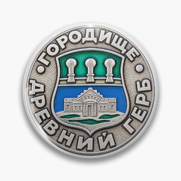 Item preview, Gorodishche Ancient Russian Settlement Badge designed and sold by nikkolaus.