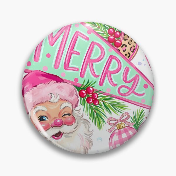 Item preview, Merry Christmas Leopard Santa | Pink & Purple Cute Holiday Christmas Design designed and sold by Uniquememorable.