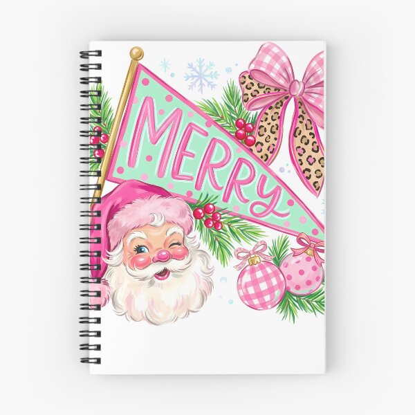 Item preview, Merry Christmas Leopard Santa | Pink & Purple Cute Holiday Christmas Design designed and sold by Uniquememorable.