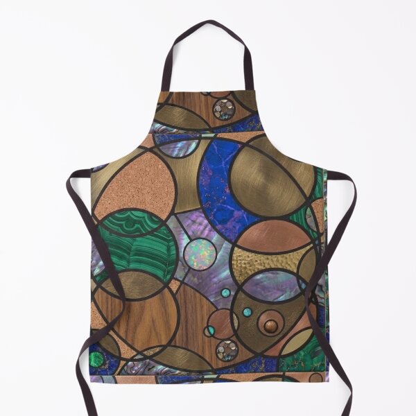 Item preview, Modern Geometric Wood and Brass Inlay Abstract Art designed and sold by Billys-Orbit.