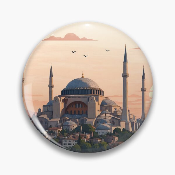 Item preview, Istanbul Turkey Minimalist Travel Poster Hagia Sophia designed and sold by JIGUWORLD.