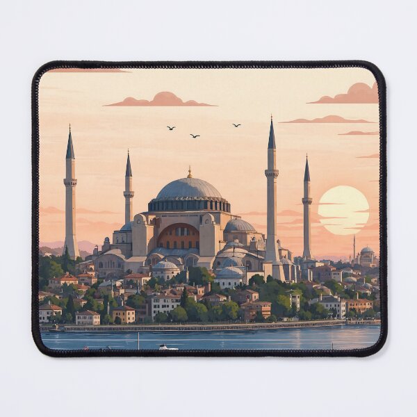 Item preview, Istanbul Turkey Minimalist Travel Poster Hagia Sophia designed and sold by JIGUWORLD.