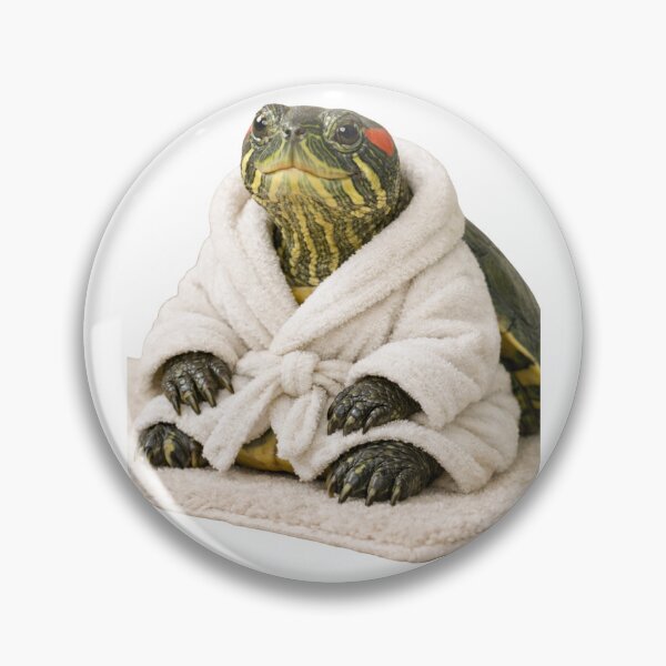 Item preview, Red Eared Slider Turtle Fluffy Bathrobe designed and sold by Sillytoe.