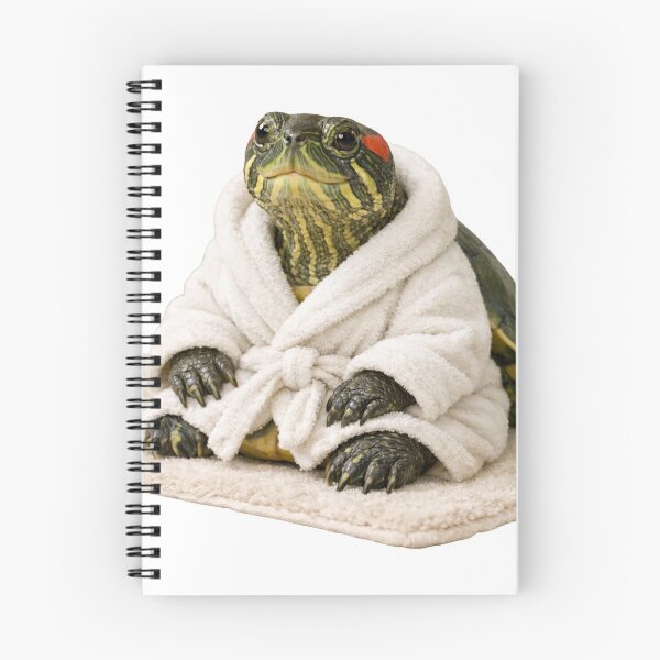 Item preview, Red Eared Slider Turtle Fluffy Bathrobe designed and sold by Sillytoe.