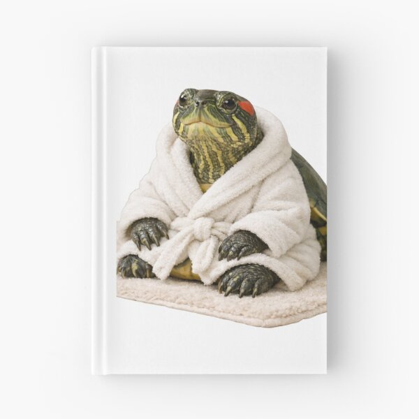 Item preview, Red Eared Slider Turtle Fluffy Bathrobe designed and sold by Sillytoe.