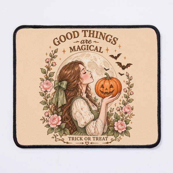 Item preview, Good Things Are Magical Vintage Cottagecore Halloween Trick Or Treat Art designed and sold by MAGICKEY2024.