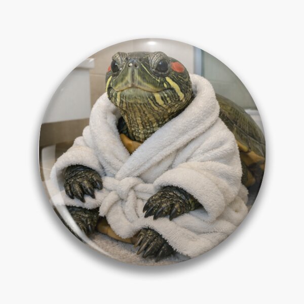 Item preview, Red Eared Slider Turtle Spa Bathrobe designed and sold by Sillytoe.