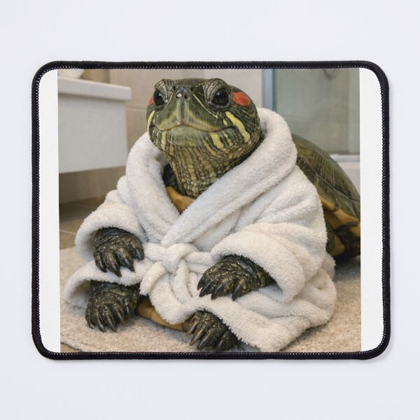 Item preview, Red Eared Slider Turtle Spa Bathrobe designed and sold by Sillytoe.