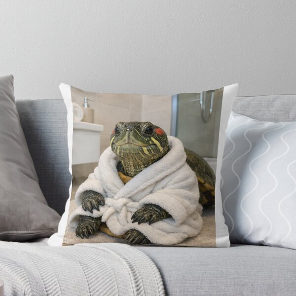 Item preview, Red Eared Slider Turtle Spa Bathrobe designed and sold by Sillytoe.