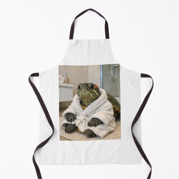 Item preview, Red Eared Slider Turtle Spa Bathrobe designed and sold by Sillytoe.