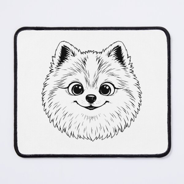 Item preview, Pomeranian King Line Art designed and sold by House of Popó.
