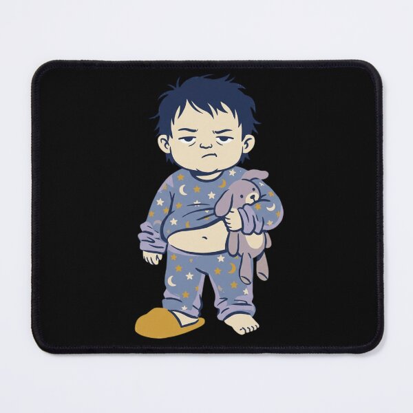 Item preview, Grumpy Toddler Bedtime Morning Mood Funny Vintage Cartoon Art designed and sold by mood-draftsman.