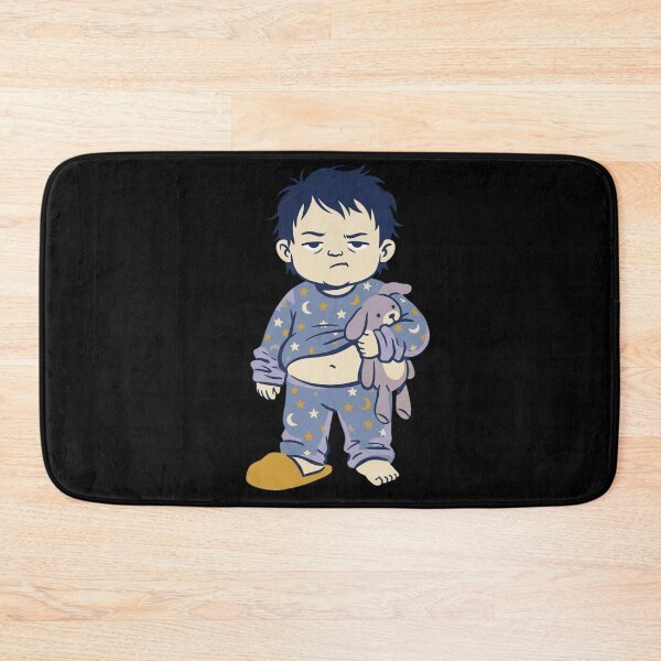 Item preview, Grumpy Toddler Bedtime Morning Mood Funny Vintage Cartoon Art designed and sold by mood-draftsman.