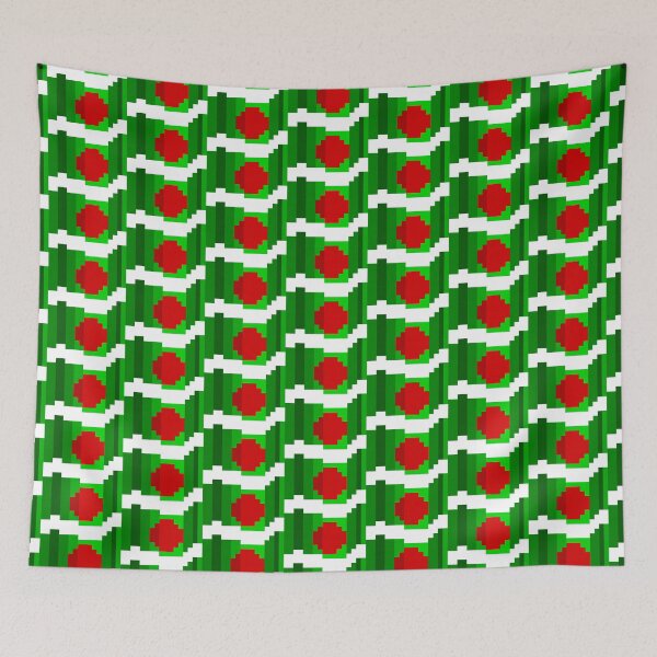 Item preview, Pixel Banglanlesh Flag designed and sold by HarveyHandcraftsandDesigns.