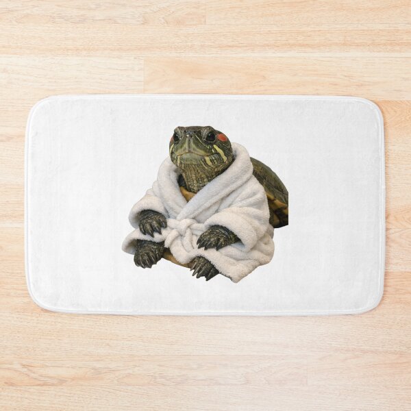 Item preview, Red Eared Slider Turtle Plush Bathrobe designed and sold by Sillytoe.