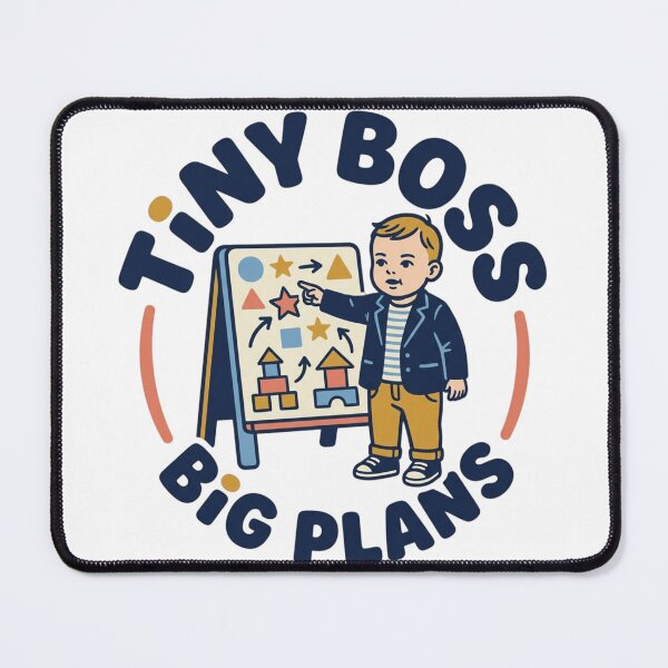 Item preview, Tiny Boss Big Plans Funny Future CEO Toddler Vintage Cartoon Art designed and sold by mood-draftsman.
