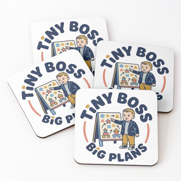 Item preview, Tiny Boss Big Plans Funny Future CEO Toddler Vintage Cartoon Art designed and sold by mood-draftsman.