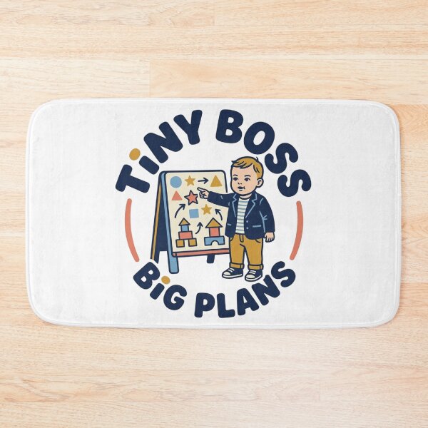 Item preview, Tiny Boss Big Plans Funny Future CEO Toddler Vintage Cartoon Art designed and sold by mood-draftsman.